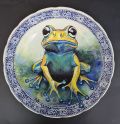 Frog  (op Delfsblauw bord)